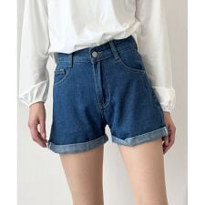 デニム風ショートパンツ