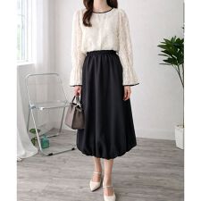 ボリュームバルーンロングスカート