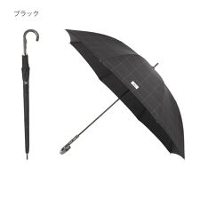 【大きい 70cm 耐風傘】雨傘 長傘 ジャンプ式 ロゴ ワンポイント チェック グラスファイバー骨
