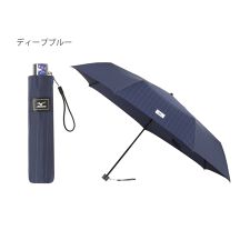 【耐風傘】折りたたみ雨傘 ロゴ ワンポイント ストライプ グラスファイバー骨