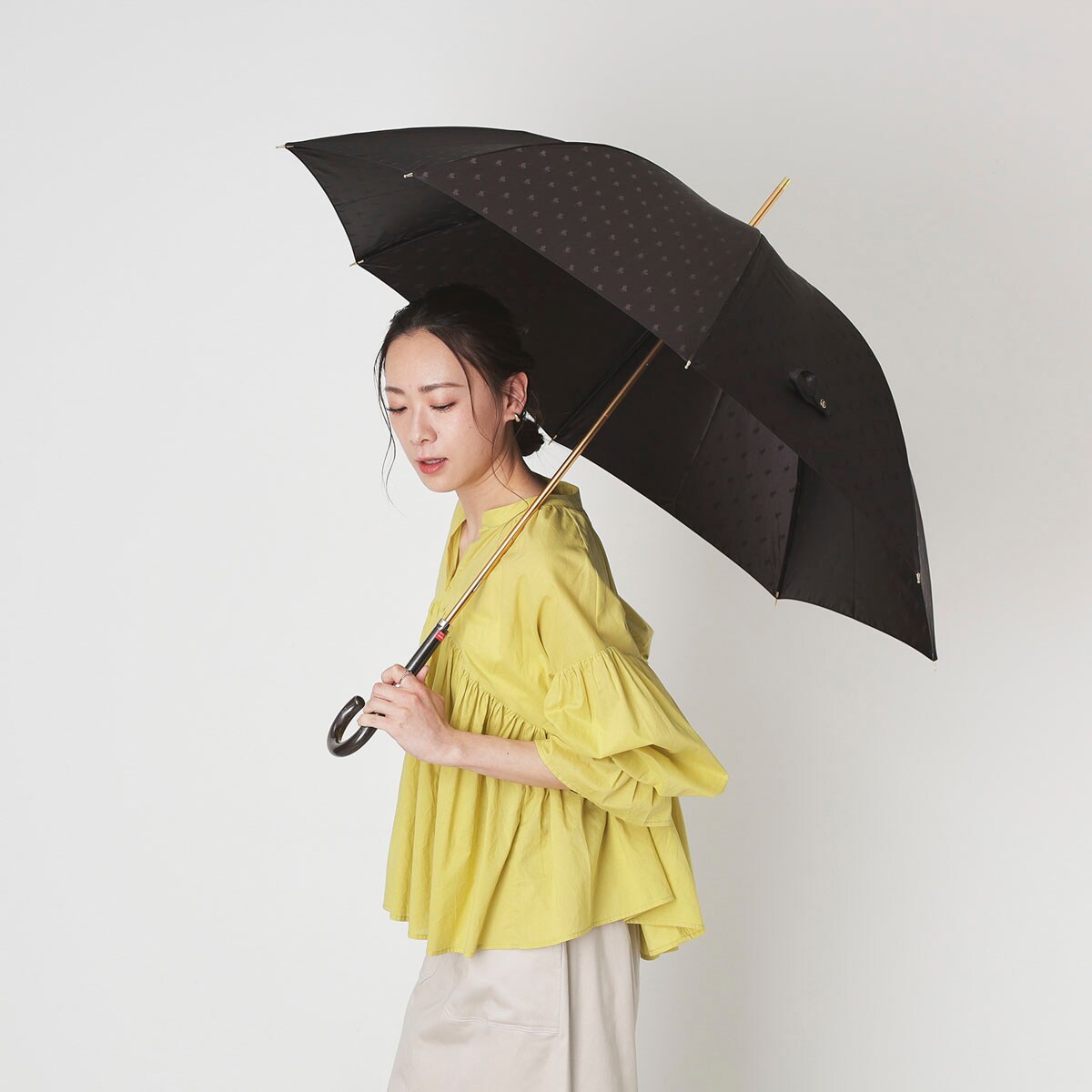 POLO RALPH LAUREN 日本製 雨傘 長傘カチオンジャガード二浴染め 日本製】雨傘 長傘 ポロポニー カチオンジャガード 二浴染め UV