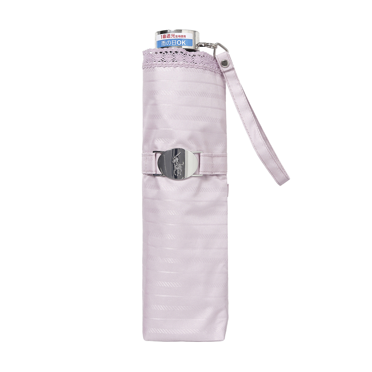 一級遮光 晴雨兼用 折りたたみ傘 ジャガードレース 遮熱 UV 軽量 