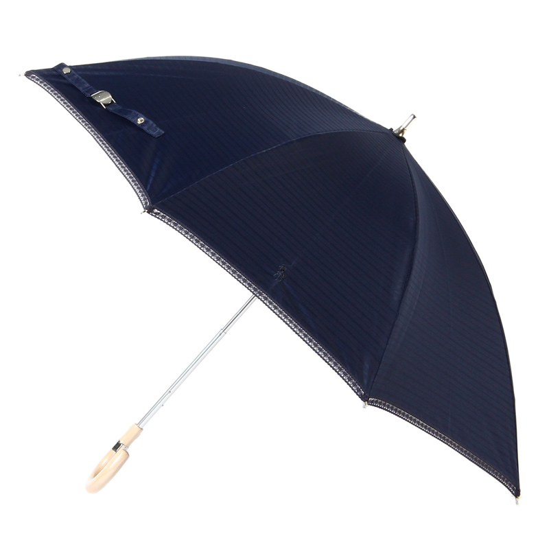 一級遮光 晴雨兼用 長傘 ジャガードレース 遮熱 UV 軽量 | ポロ ラルフ