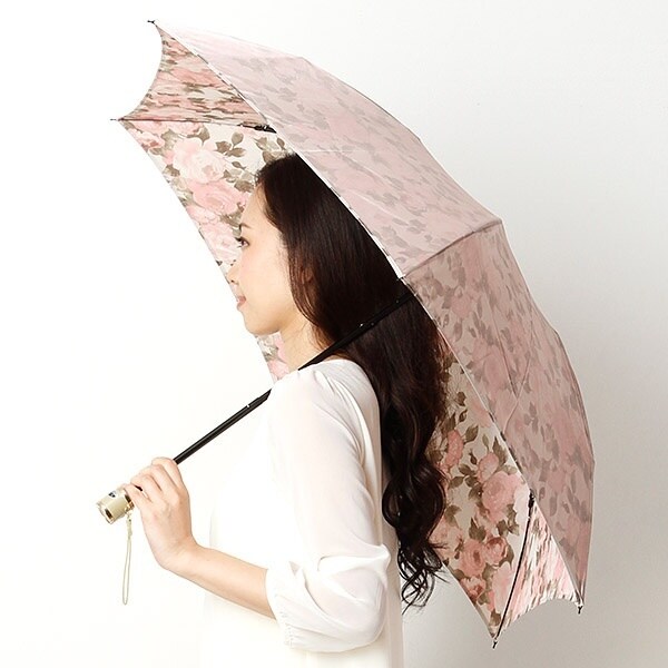雨傘 折りたたみ傘 両面柄 花柄 無地 UV | ミラ・ショーン(mila