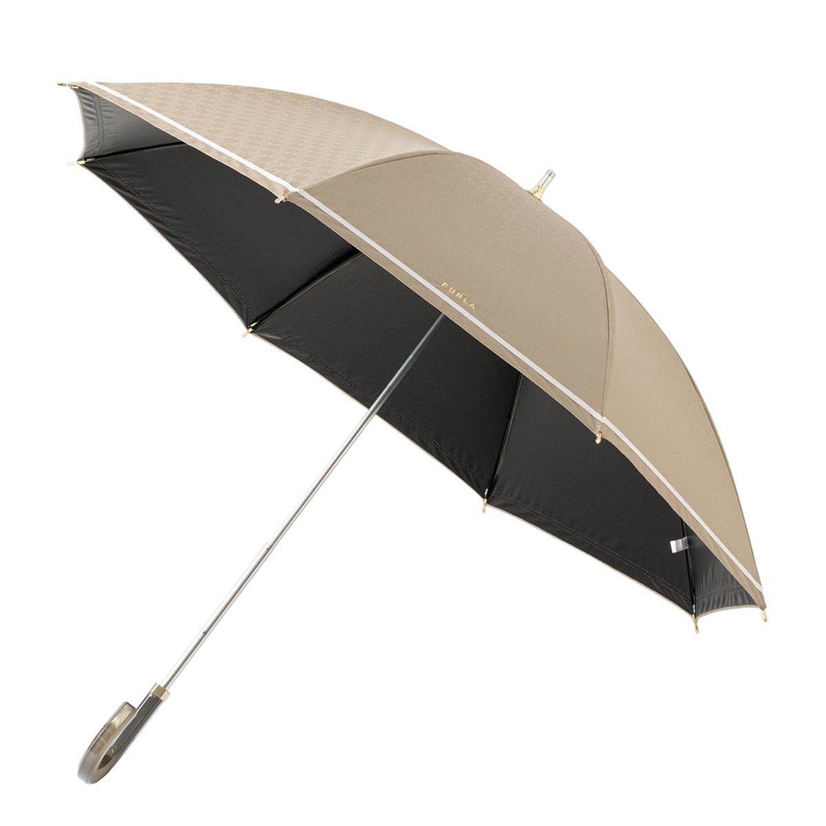一級遮光 晴雨兼用 長傘 ジャガードグログラン 遮熱 UV 軽量 | フルラ 