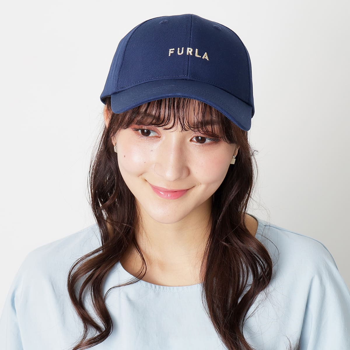 フルラ FURLA ハット カラーステッチ （ベージュ