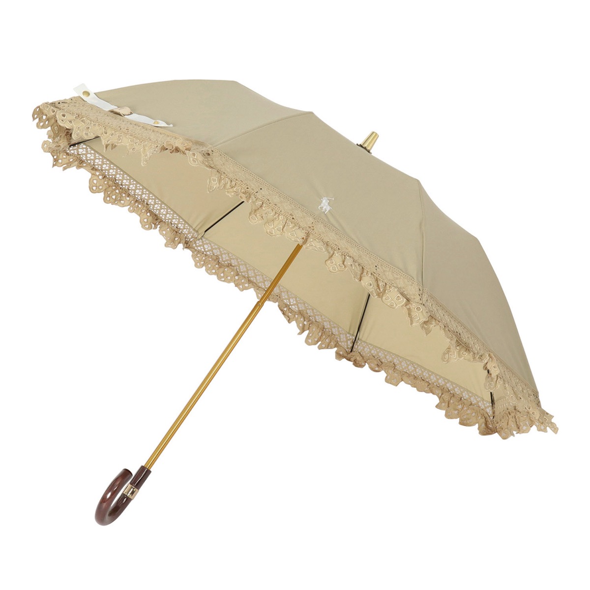 晴雨兼用 折りたたみ傘 エンブフリル 遮光 遮熱 UV | ポロ ラルフ 