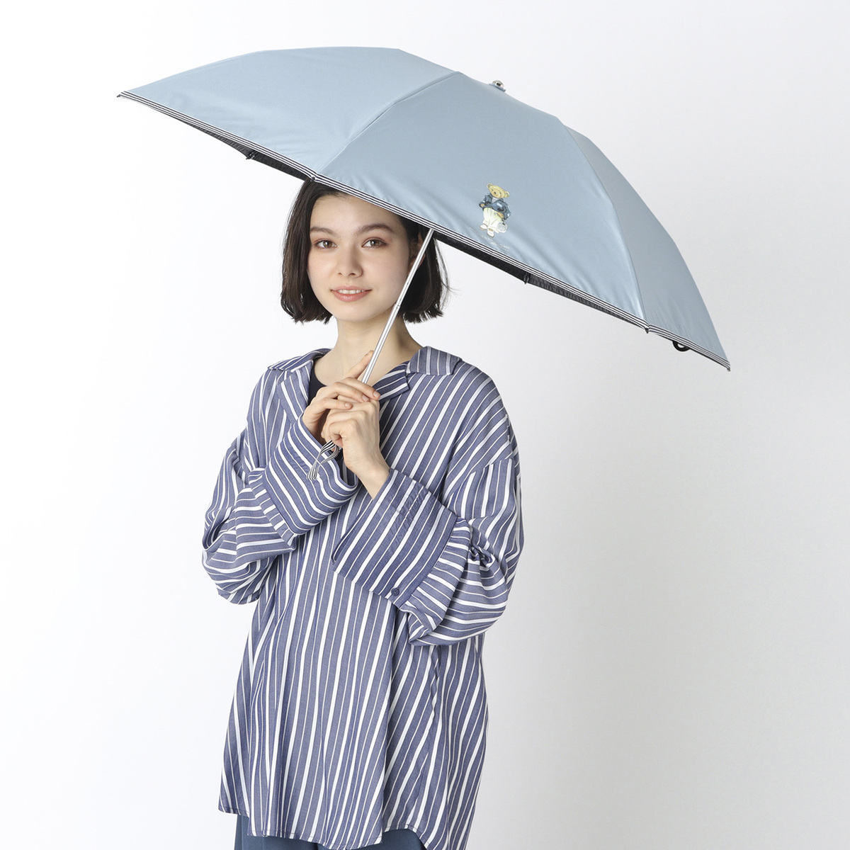 一級遮光 晴雨兼用 折りたたみ傘 POLO BEAR 遮熱 UV 軽量 | ポロ 