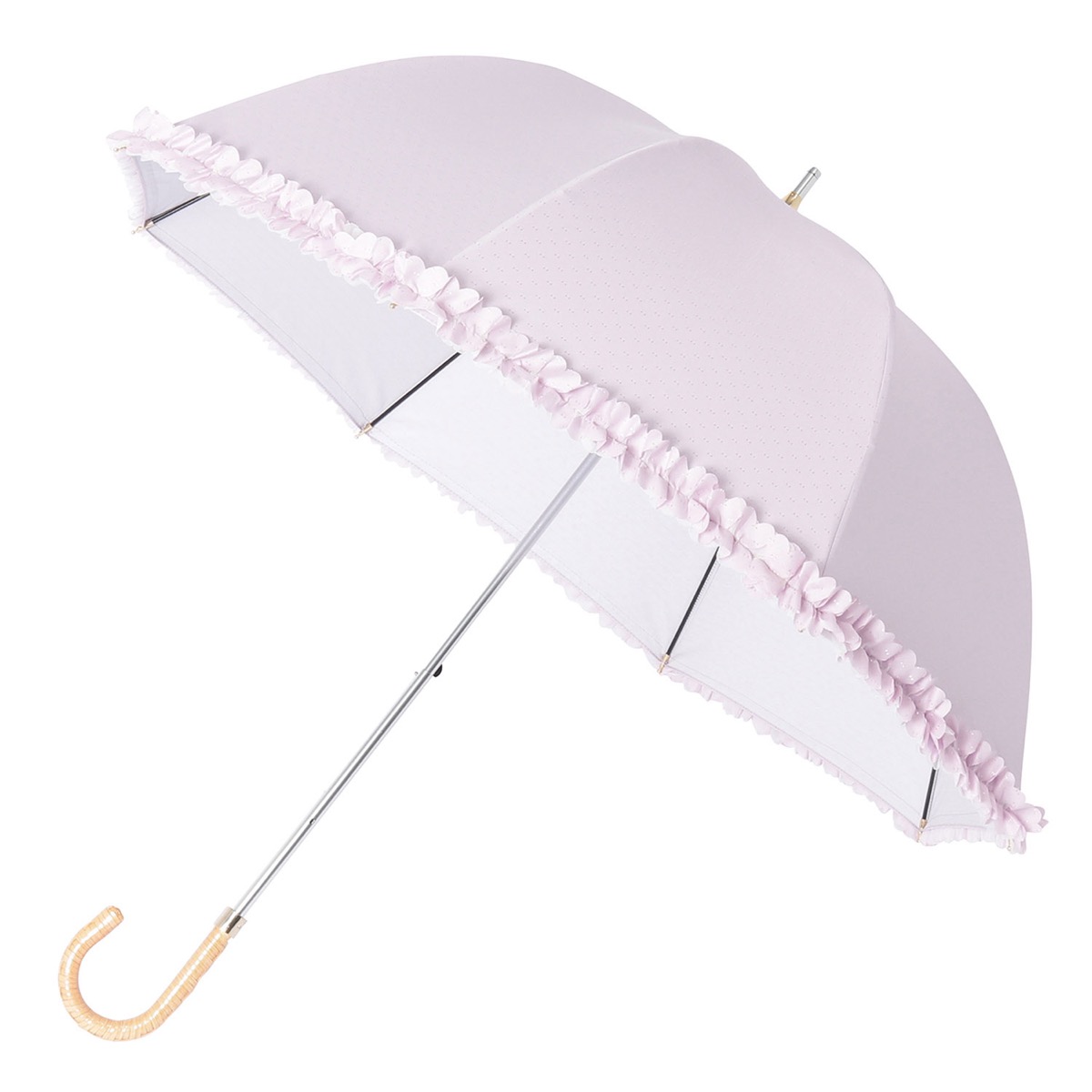 晴雨兼用 長傘 ドビーフリル 遮光 遮熱 UV | ランバン オン ブルー