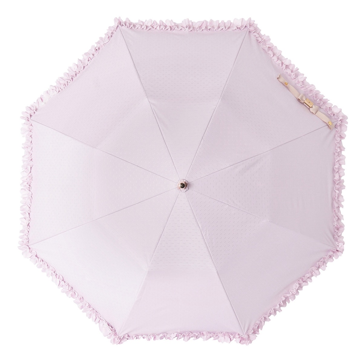 晴雨兼用 折りたたみ傘 ドビーフリル 遮光 遮熱 UV   ランバン