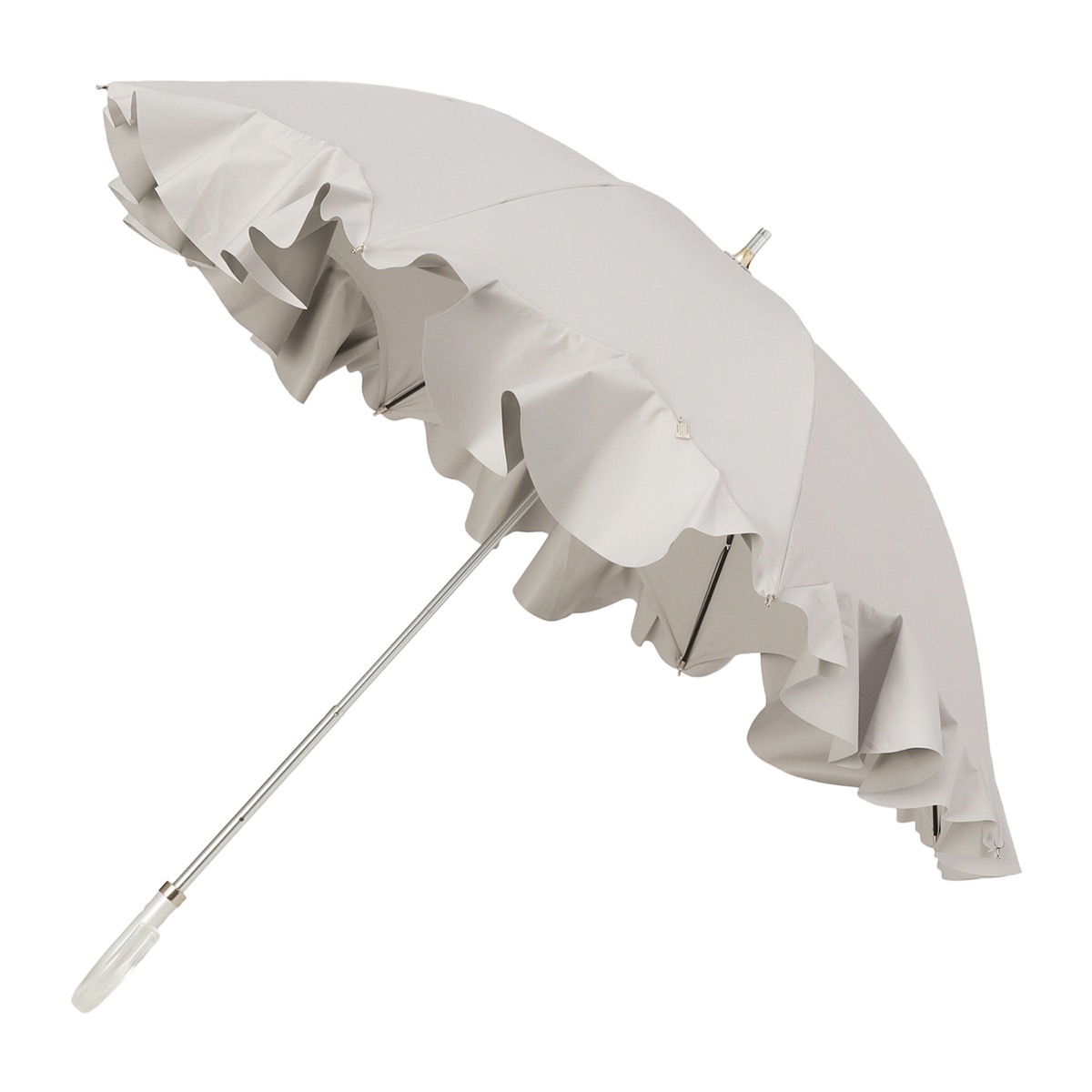 一級遮光 晴雨兼用 長傘 フレアフリル 遮熱 UV | ランバン オン ブルー