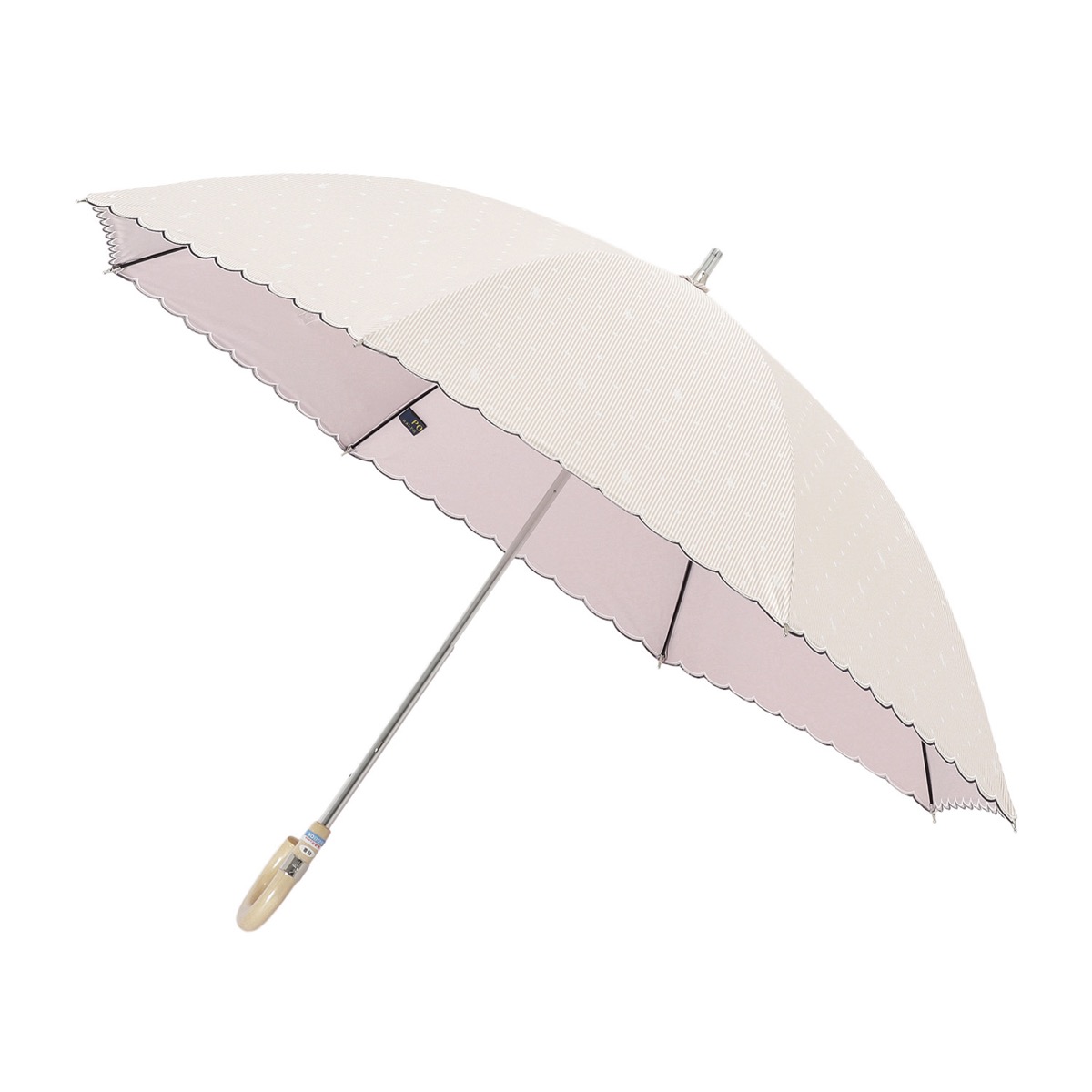 晴雨兼用 長傘 ストライプドット 遮光 遮熱 UV | ポロ ラルフ ローレン