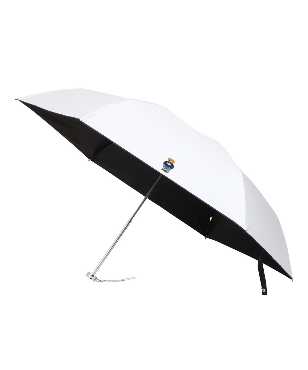 晴雨兼用 折りたたみ傘 ポロベア ユニセックス ワイドサイズ 日傘 一級