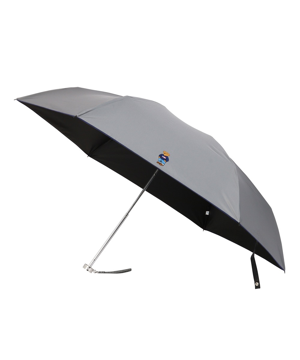 晴雨兼用 折りたたみ傘 ポロベア ユニセックス ワイドサイズ 日傘 一級 