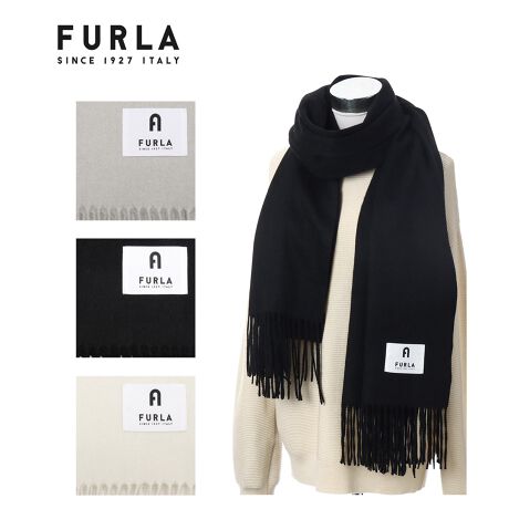 カシミヤ100%紡毛無地ストール／大判80cm幅 | フルラ(FURLA  