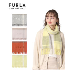 カシミヤ100%波付きブロックチェックマフラー／20cm幅／洗えるカシミヤ  