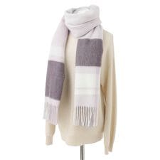 フルラ(FURLA)の【洗える】ウール100%紡毛厚手ストール 70×200cm カラーブロック ロゴ