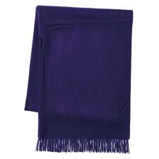 【洗える】ウール100%紡毛厚手ポンチョストール 70×190cm 無地