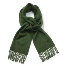 フルラ(FURLA)の【洗える】カシミヤ100%紡毛厚手マフラー 30×180cm 無地 ロゴ