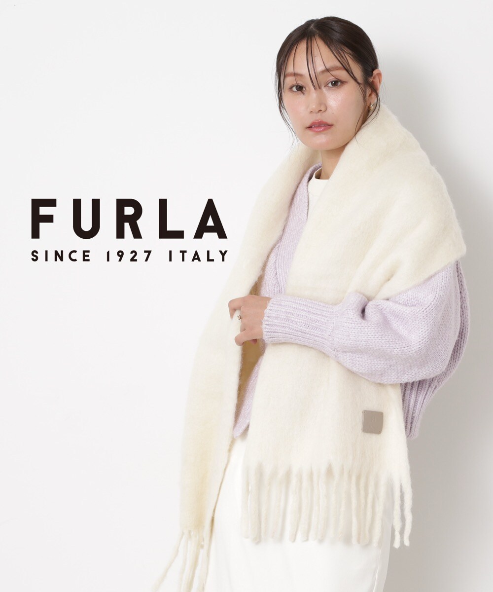 カシミヤ100%波付きブロックチェックマフラー／20cm幅／洗えるカシミヤ