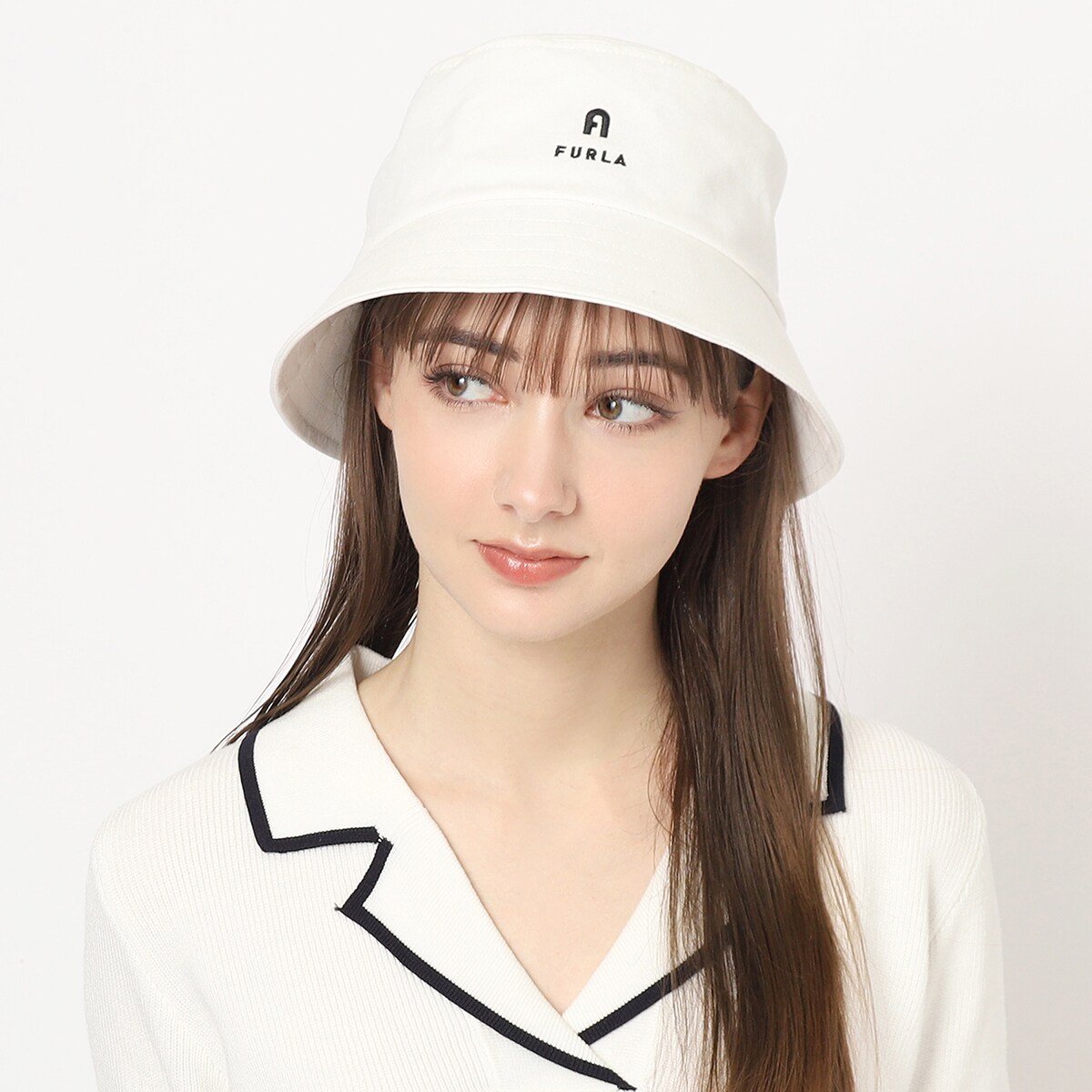 【新品未開封】フルラ JALオリジナル バケットハット FURLA 帽子 ハット バケットハット フロントロゴ レディース