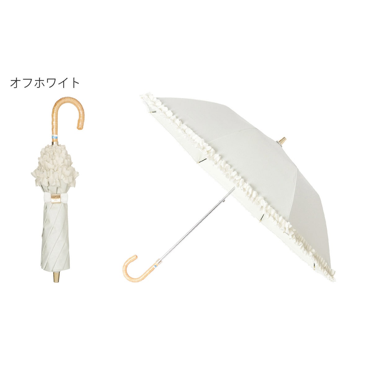 極美品タグ付き ランバンコレクション 晴雨兼用UVパラソル 日傘