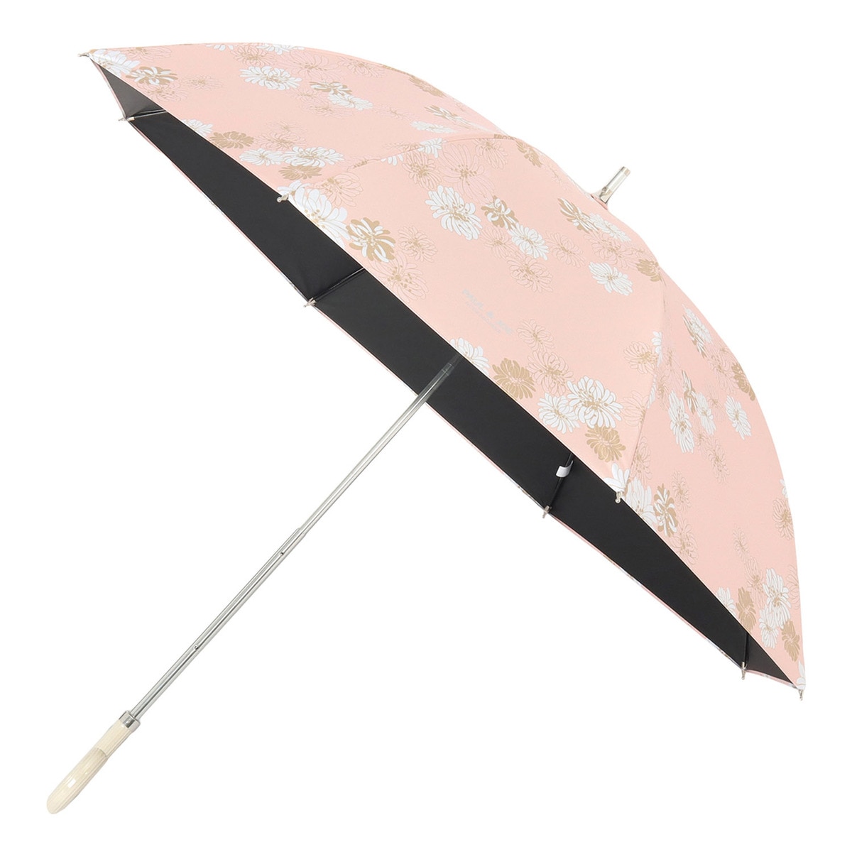 新品PAUL&JOE 晴雨兼用日傘 長傘 ワンポイントクリザンテームフリル 晴雨兼用日傘 長傘 ワンポイントクリザンテームフリル 一級遮光