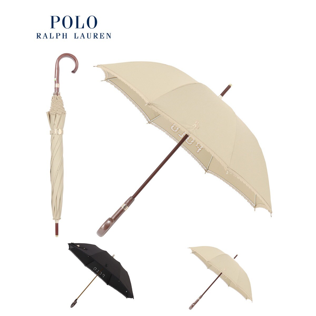 晴雨兼用日傘 長傘 カットワークレース／遮光 遮熱 UV | ポロ ラルフ ローレン(POLO RALPH LAUREN) | マルイウェブチャネル