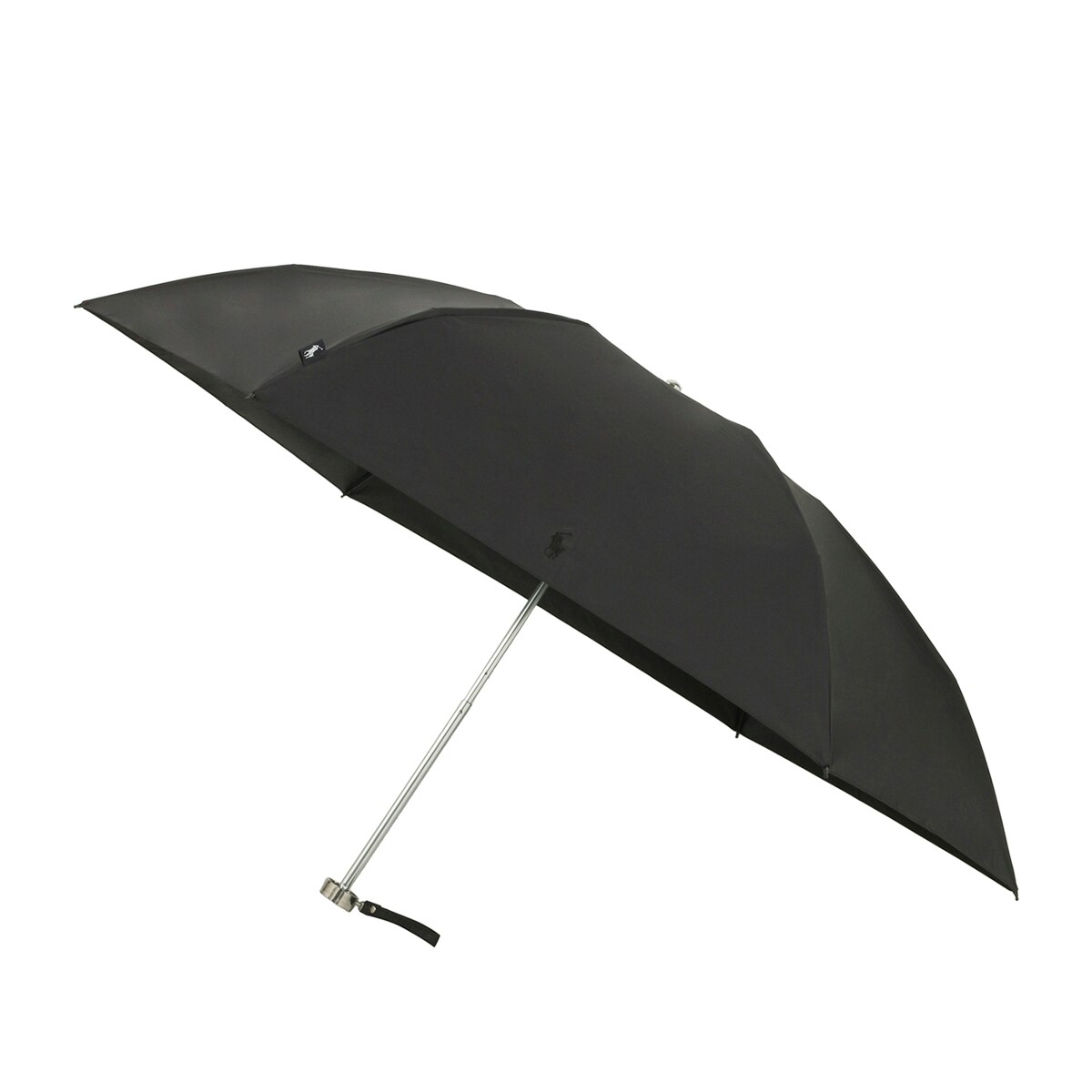 新品タグ付、ポロラルフローレン、黒、ホースマーク、一級遮光、晴雨兼用折り畳み傘 晴雨兼用折りたたみ日傘】ポロ ラルフ ローレン (POLO RALPH