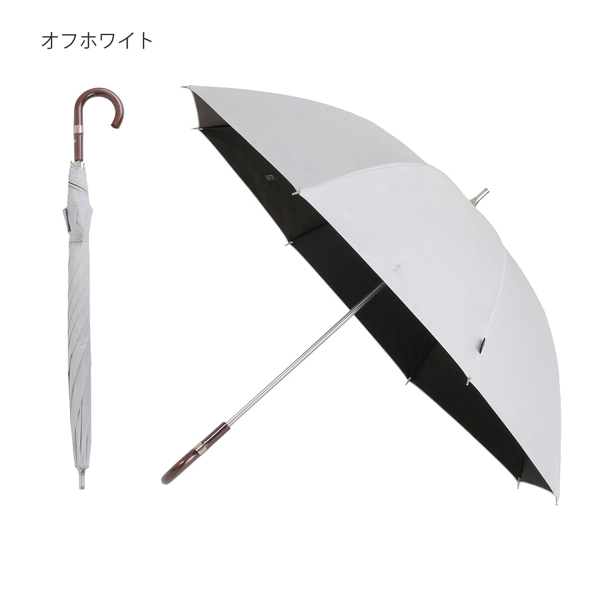 晴雨兼用日傘 折りたたみ傘 ワンポイントPP 一級遮光 遮熱 UV | ポロ