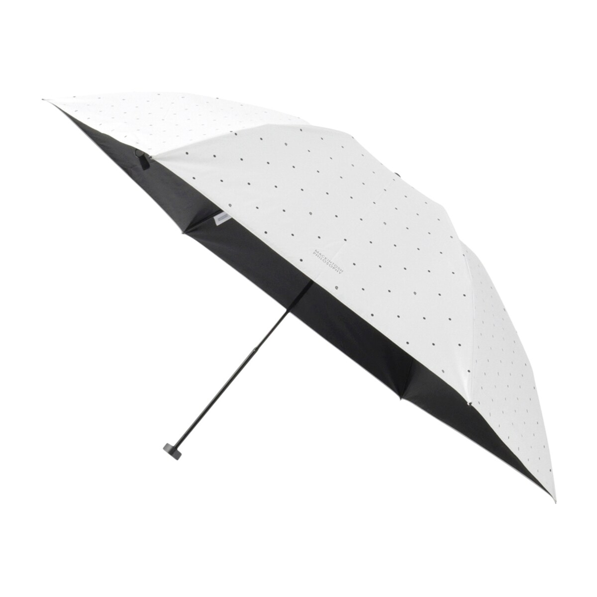 新品★マッキントッシュフィロソフィー★ドットゴースト晴雨兼用折りたたみ日傘★傘白 MAP0124S0004_zo_a041.jpg