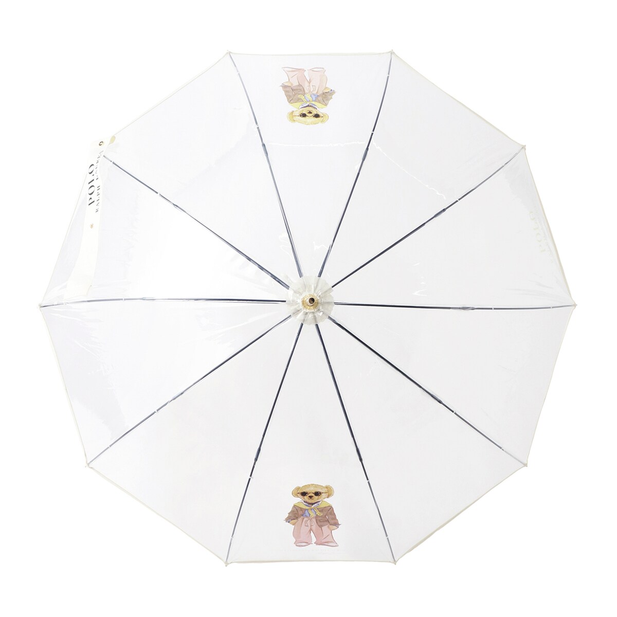 ◆POLO RALPH LAUREN◆透明 長傘 TPU×BEAR ポロベア ロゴ 長傘 TPU×BEAR ポロベア ロゴ 透明傘 | ポロ ラルフ ローレン