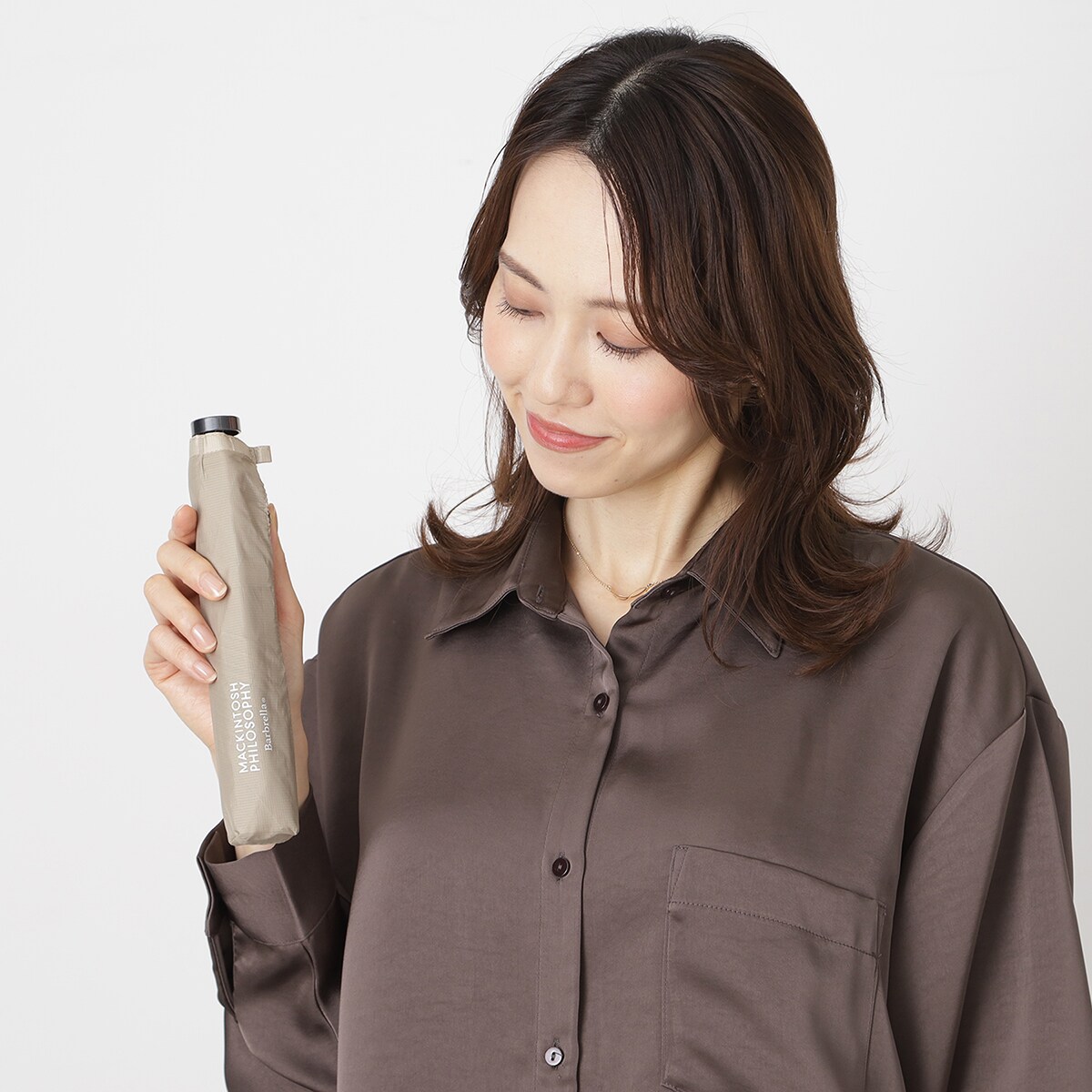 超軽量 約95g】雨傘 折りたたみ傘 無地 -バーブレラ- UV カーボン骨