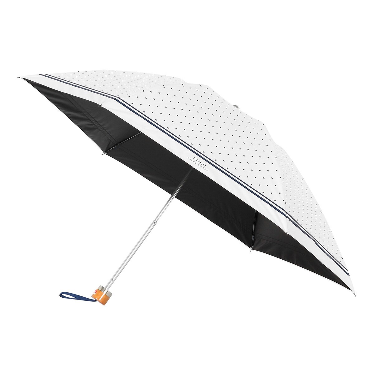 【新品】ラルフローレン　日傘　ポロポニー　ドット　晴雨兼用　軽量　折りたたみ傘 WEB限定】遮光100% 晴雨兼用 折りたたみ日傘 ”ワンポイント