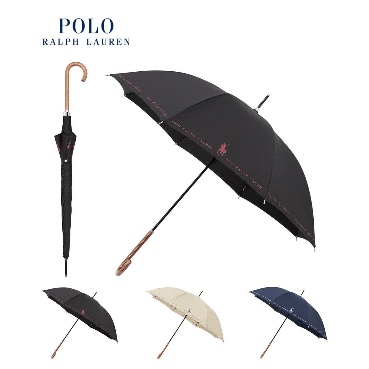 メーカー 一覧 長傘 ポロポニー ローレン(POLO ラルフ ポロ | ロゴプリント 小物