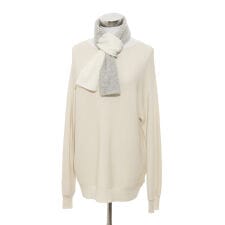 ミラ・ショーン(mila schon)の【洗える】カシミヤ100%片通しプチマフラー 18×70cm バイカラー