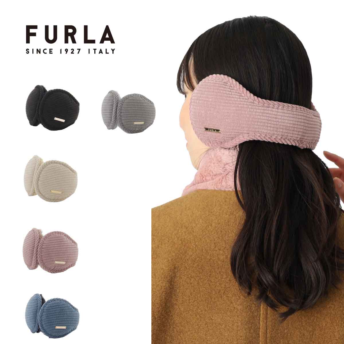 【お洒落感】FURLAフルラ ハート型イヤマフ イヤーマフラー 'ハート' フェイクファー（イヤーマフ）｜FURLA