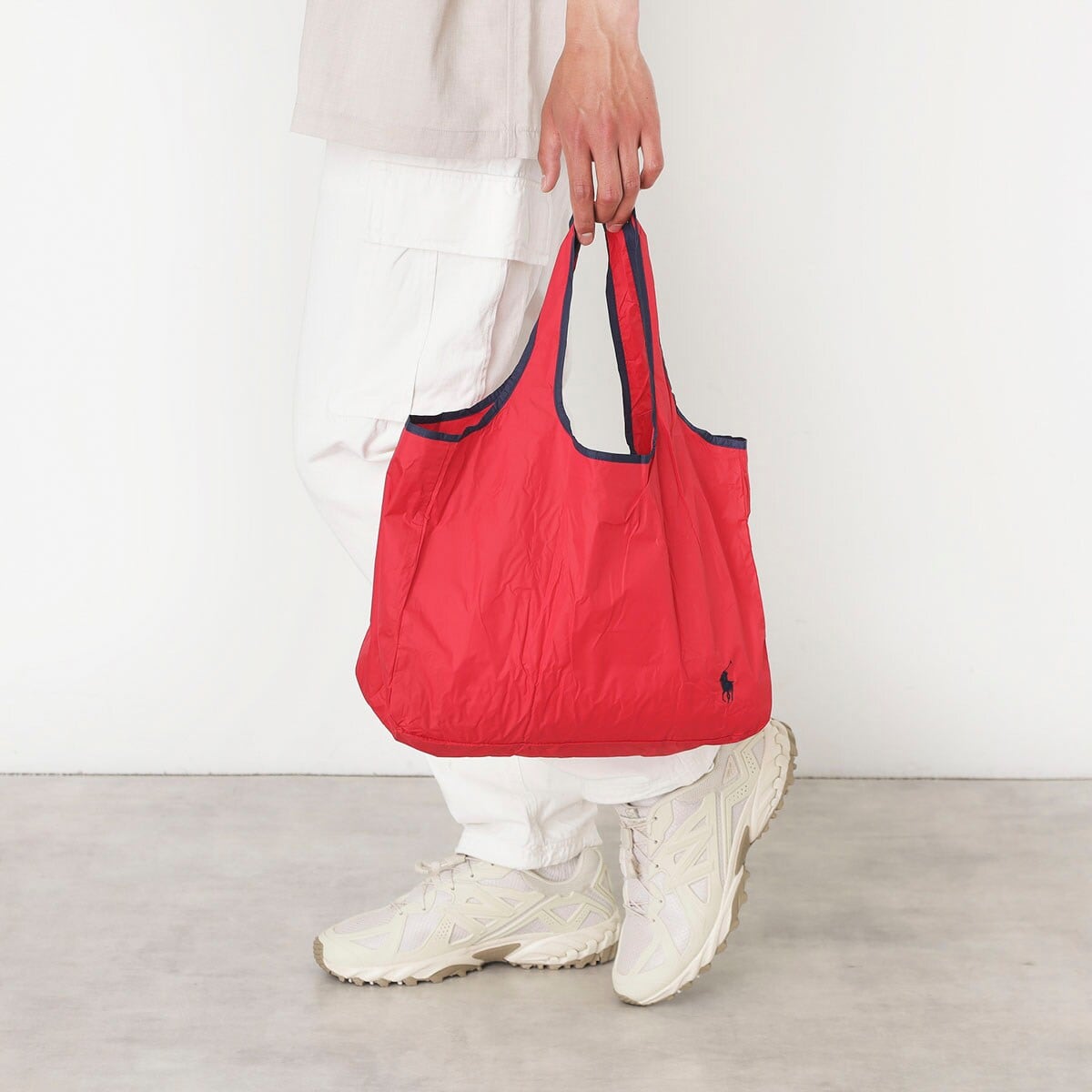 傘袋 折りたたみ傘用 ポロポニー ロゴ ワンポイント 無地 パイピング