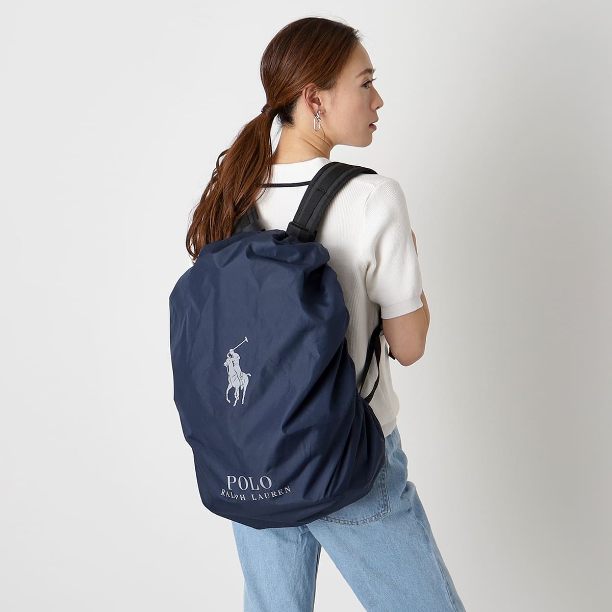 すぐ届く【POLO RALPH LAUREN】ポロポニー リュックカバー リュックカバー】リフレクター付き 収納袋付き ポロポニー ロゴ