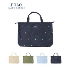 ポロ ラルフ ローレン(POLO RALPH LAUREN)のレインバッグ ポロポニー 総柄 はっ水 ポケッタブル ユニセックス