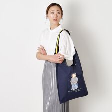 レインバッグ ショルダーベルト付き ポロベア ロゴ ワンポイント 無地 はっ水  ユニセックス