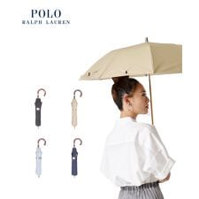ポロ ラルフ ローレン(POLO RALPH LAUREN)の【日本製】晴雨兼用折りたたみ日傘 ポロポニー 刺繍 無地 遮光 遮熱 UV 軽量 楽折