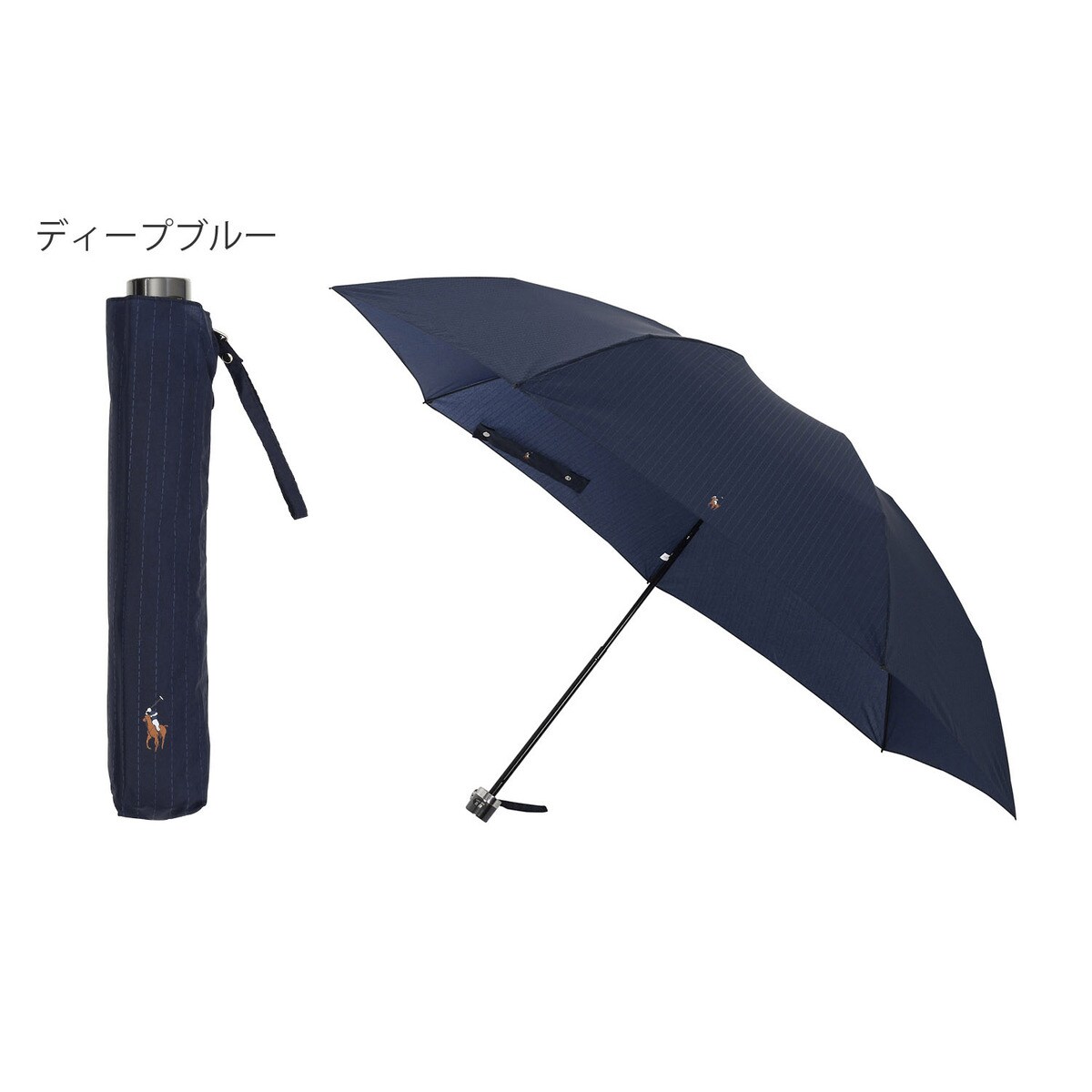 大きい 60cm】雨傘 折りたたみ傘 ポロポニー ロゴ ワンポイント
