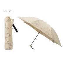 ランバン オン ブルー(LANVIN en Bleu)の【簡単開閉】雨傘 折りたたみ傘 花柄 フラワー