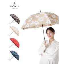 ランバン オン ブルー(LANVIN en Bleu)の【耐風傘】雨傘 長傘 ジャンプ式 花柄 マーガレット