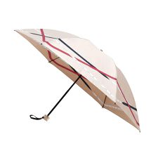 ランバン オン ブルー(LANVIN en Bleu)の折りたたみ傘 リボンボーダー クイックアーチ 雨傘