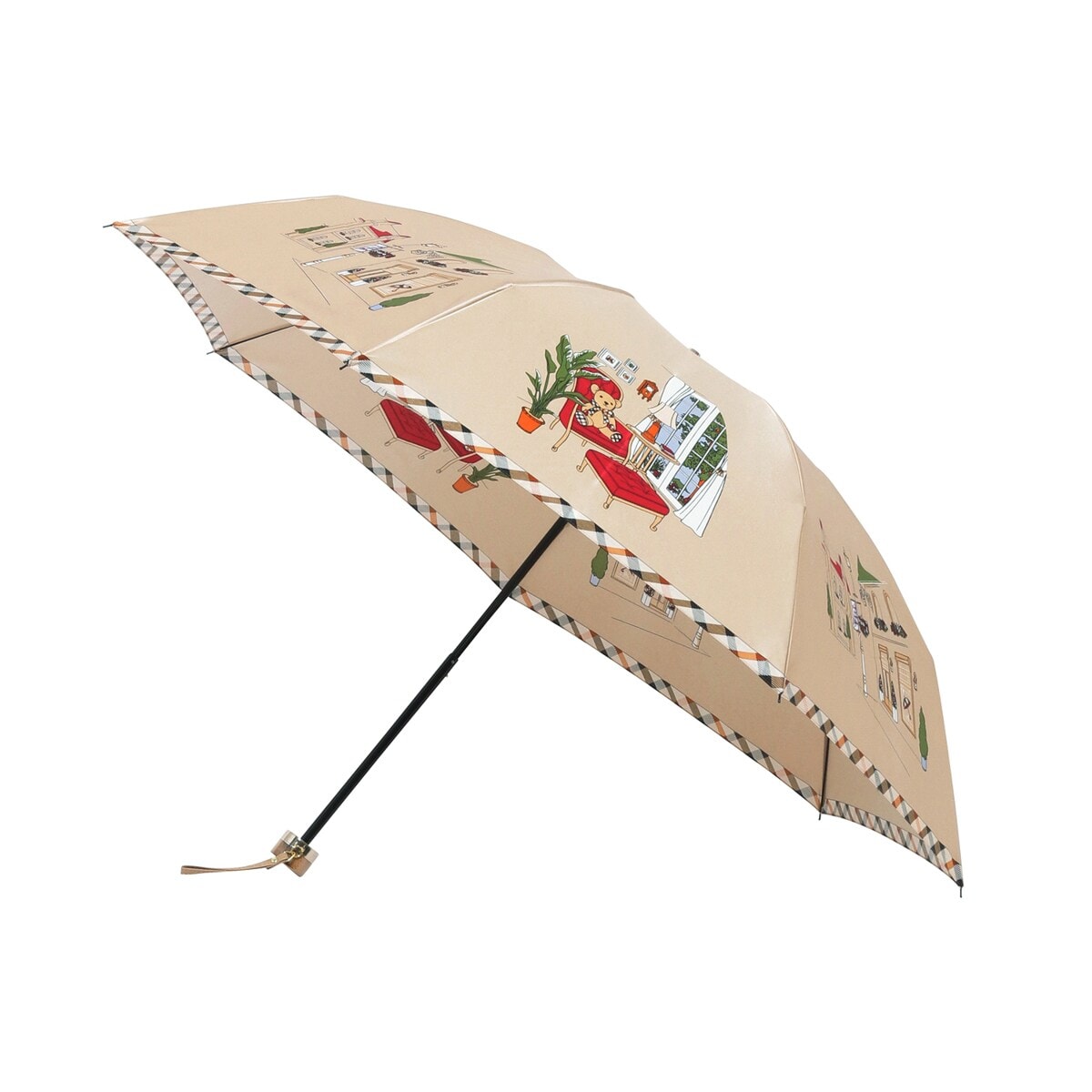新品 訳あり【DAKS】ダックス 日本製 ハウスチェック 婦人 長傘 雨傘 雨傘】ダックス (DAKS) チェック 長傘【公式ムーンバット
