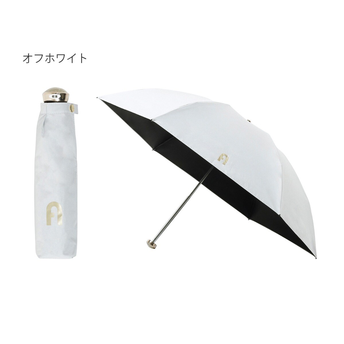 ★新品★マッキントッシュフィロソフィー　晴雨兼用　日傘　楽折　1級遮光　コーギー 晴雨兼用折りたたみ日傘 コーギー 犬柄 ロゴ ワンポイント 1級