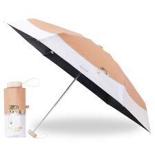 晴雨兼用折りたたみ日傘 5段ミニ 猫柄 スウィングヌネット 1級遮光 遮熱 UV 軽量 コンパクト