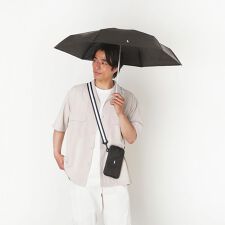 ポロ ラルフ ローレン(POLO RALPH LAUREN)の【WEB限定 サコッシュ付き】晴雨兼用折りたたみ傘 ポロポニー 無地 遮光率100％ 遮熱 UV